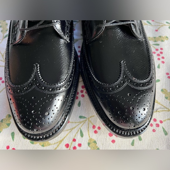 Florsheim Royal Imperial Black Kenmoor Wingtip Oxford Dress Shoes Size 10 NEW - Picture 10 of 15